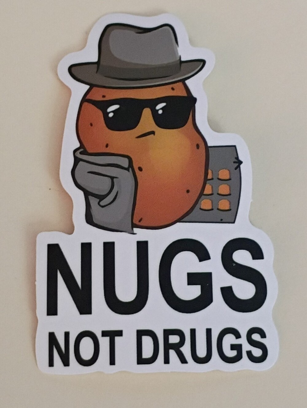 10/$10 Stickers Decal - Potato Man In Hat & Shades - Nugs Not Drugs 2